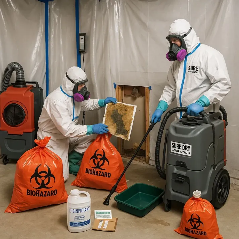 Contaminated Water Handling Protocols process in Columbus County, NC